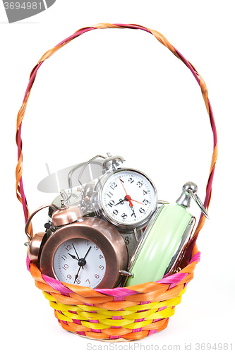 Image of Alarm-clock in the basket