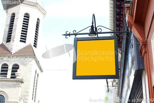 Image of Advertising in city