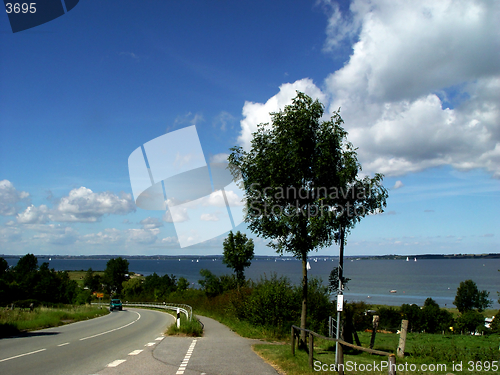 Image of street at a fjord