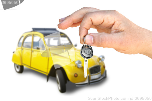 Image of Retro the car and key