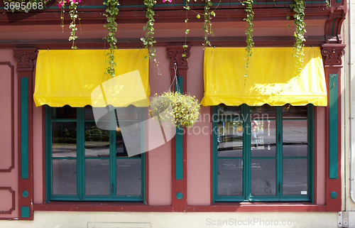 Image of Windows in cafe