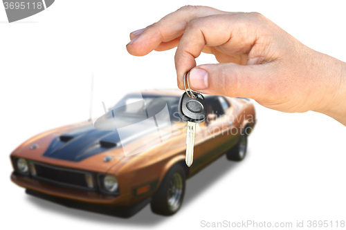 Image of The car and key