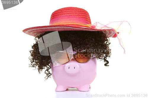 Image of Money-box and sun bonnet