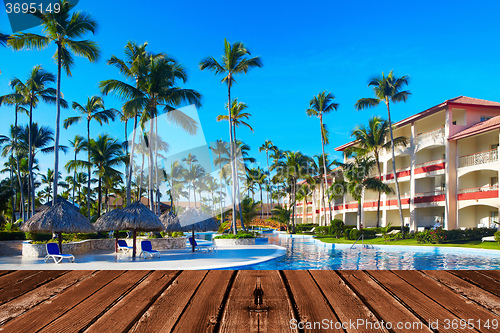Image of Tropical resort.