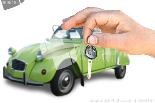 Image of Retro the car and key