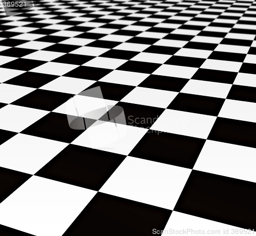 Image of black and white tiles