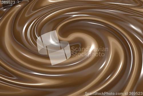Image of swirling chocolate