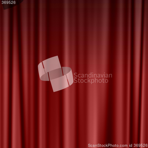 Image of red curtain