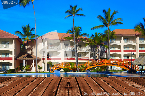 Image of Tropical resort.