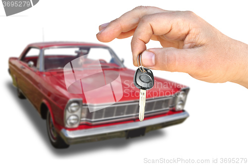 Image of The car and key