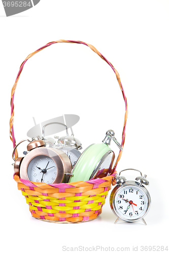 Image of Alarm-clock in the basket