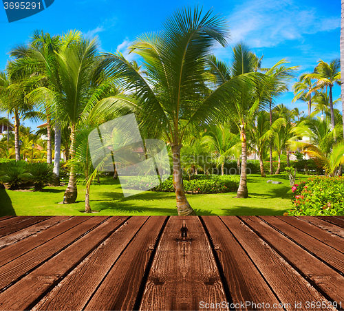 Image of Tropical resort.