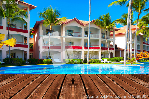 Image of Tropical resort.