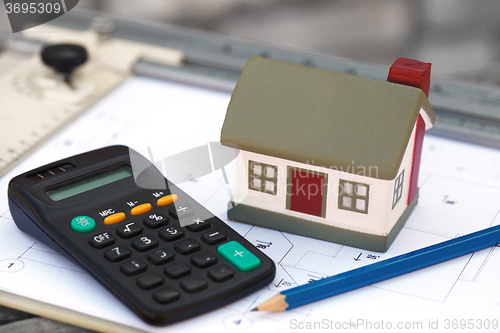 Image of The cottage and calculator