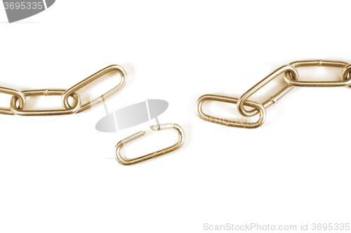 Image of Torn golden chain