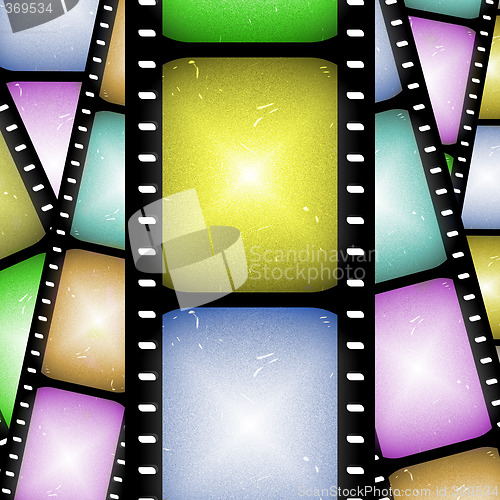 Image of abstract filmstrip