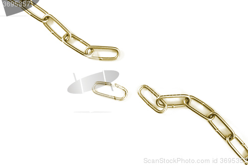 Image of Torn golden chain