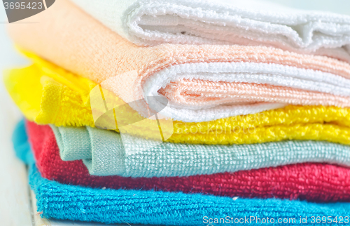 Image of color towels