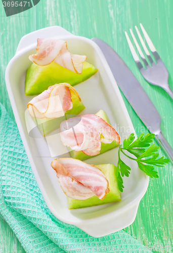 Image of ham and melon