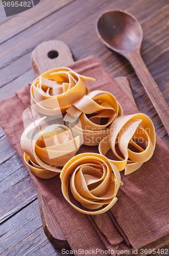 Image of raw pasta