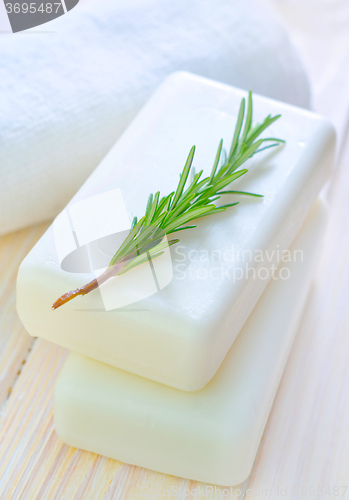 Image of White soap