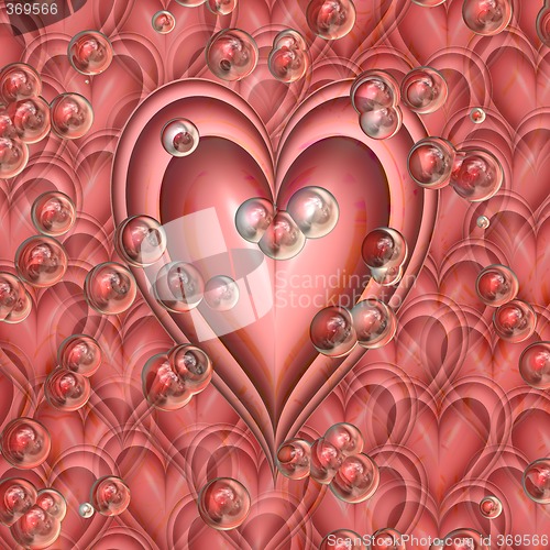 Image of heart and bubbles
