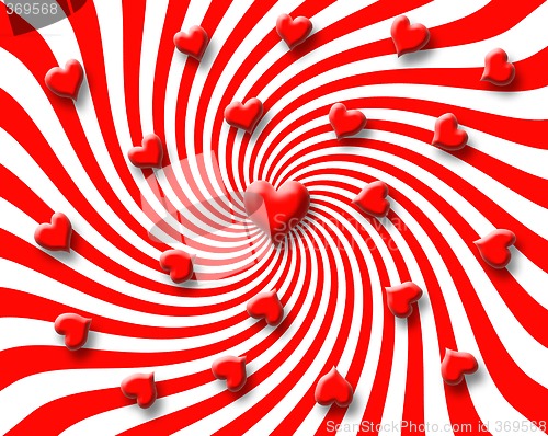 Image of candy heart vortex