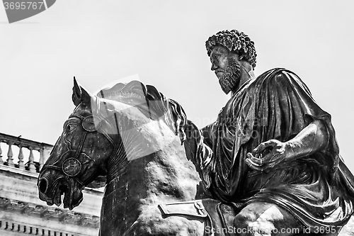 Image of Equestrian statue of Marco Aurelio in Rome