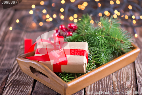 Image of presents and christmas decoration