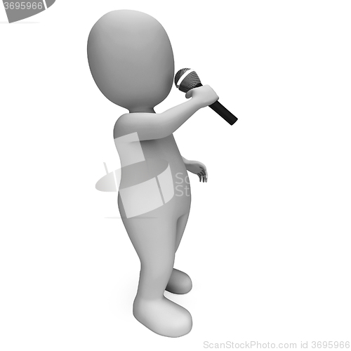 Image of Singer Shows Music Song Or Karaoke Talent Concert