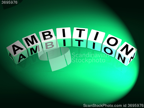 Image of Ambition Dice Show Targets Ambitions and Aspiration