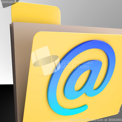 Image of Email Folder Shows Online Mailing Inbox File