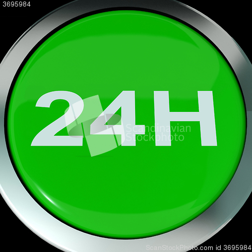 Image of Twenty Four Hours Button Shows Open 24 hours