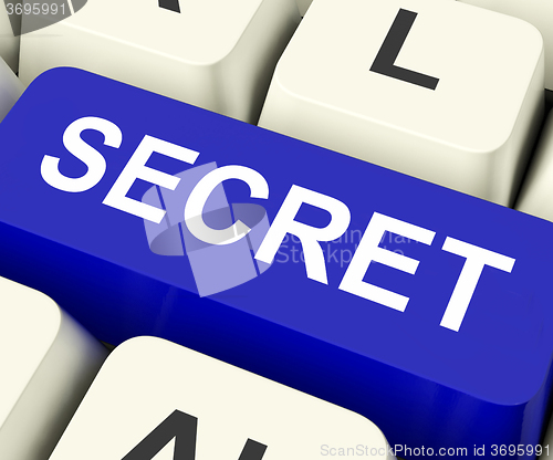 Image of Secret Key Means Confidential Or Discreet\r