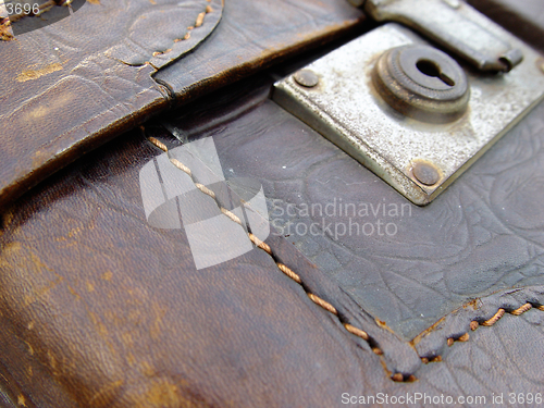 Image of old leather suitcase