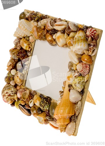 Image of Frame made from seashells

