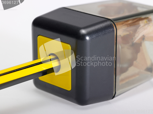 Image of pencil sharpener with box