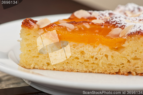 Image of tasty cake with apricot