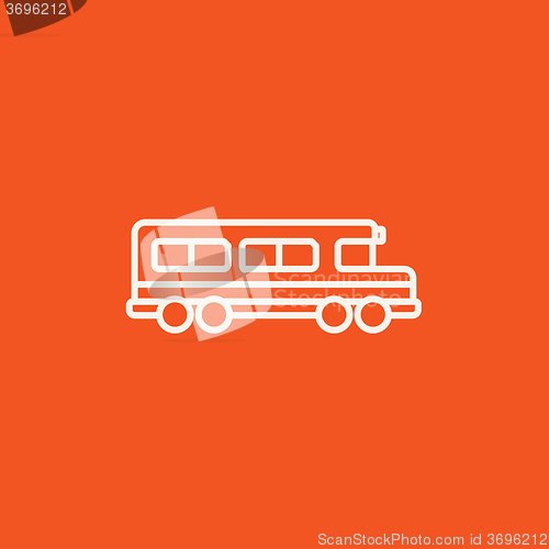 Image of School bus line icon.