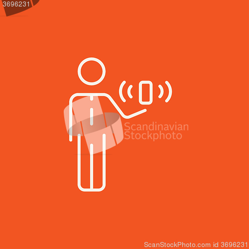 Image of Mobility line icon.