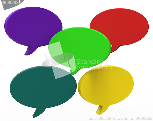 Image of Blank Speech Balloon Shows Copyspace For Thought Chat Or Idea