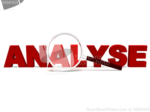 Image of Analyse Word Shows Analytics Analysis Or Analyzing