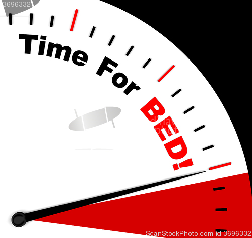 Image of Time for Bed  Means Insomnia Or Tiredness