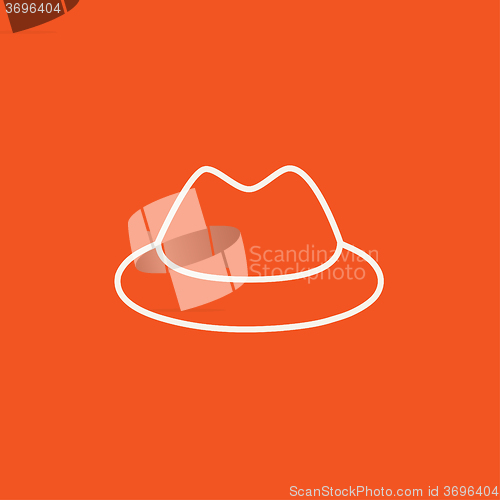 Image of Classic hat line icon.