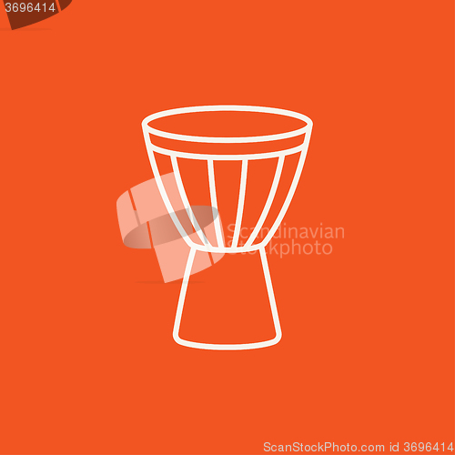 Image of Timpani line icon.