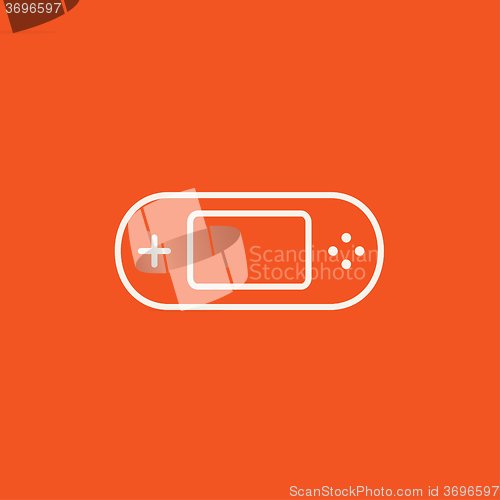 Image of Game console gadget line icon.