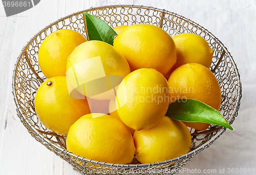 Image of fresh ripe lemons