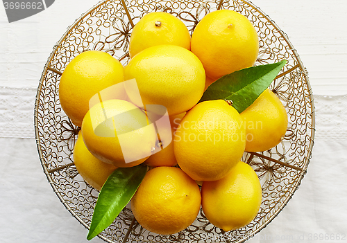 Image of fresh ripe lemons