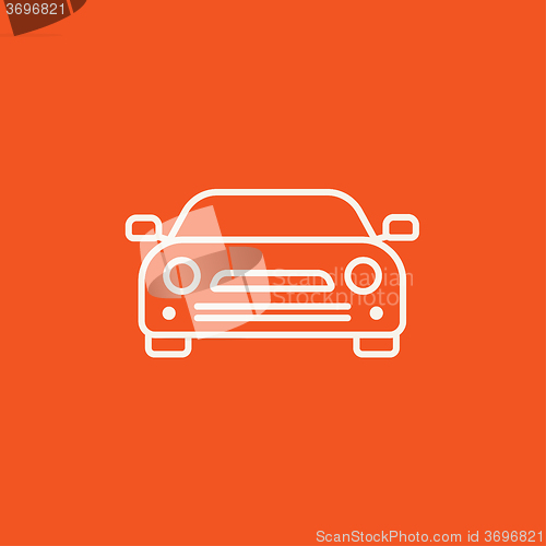 Image of Car line icon.