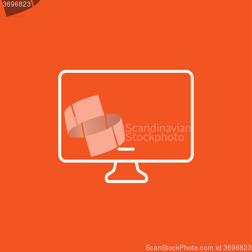 Image of Monitor line icon.